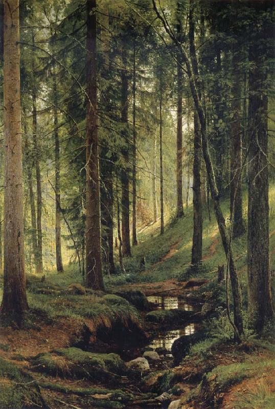 Ivan Shishkin The Brook in the Forest Sweden oil painting art